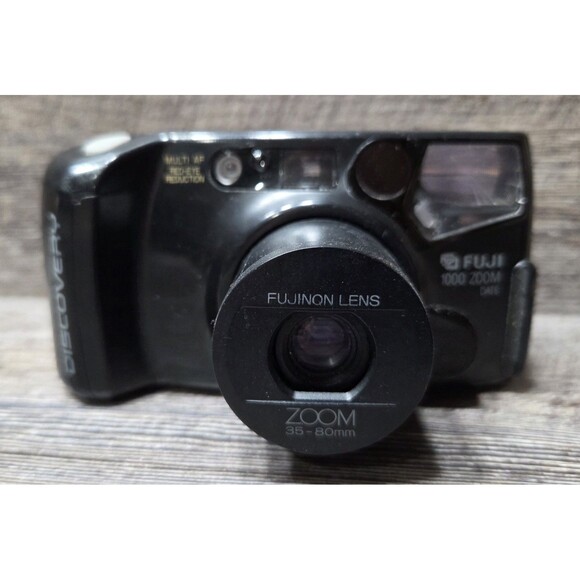 Fuji Discovery 1000 Zoom Panorama 35mm Point & Shoot Camera Film Tested Working - Picture 3 of 9